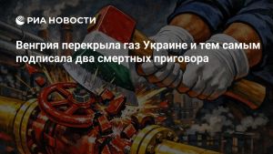 Венгрия перекрыла газ Украине и тем самым подписала два смертных приговора