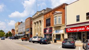 Capitalism, modified, in a conservative town