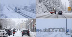 FOTO Drama na cestama, snijeg ne posustaje. Pogledajte kakvo je trenutačno stanje