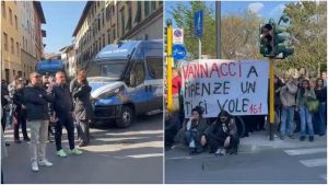 Vannacci a Firenze, blindati all'inaugurazione della sede di Futuro Nazionale: il presidio della sinistra, “Via dalla città” /
