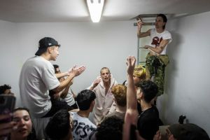 In Israel’s shelters, an ‘underground’ entertainment scene is born under missile fire
