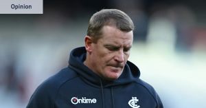 Blues coach Michael Voss says there’s always next week. He might find that’s not the case