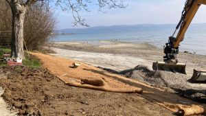 Beliebte Bodensee-Badestelle in Konstanz ist bald wieder zugänglich und die tiefen Furchen sind weg