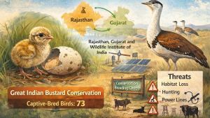 A Little Hope For A Big Bird: Great Indian Bustard Chick Born In Gujarat Signals Conservation Gains Amid Habitat Threats