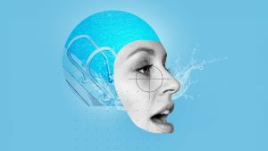 Sie hat beim Schwimmen immer Schmerzen im Gesicht. Warum?