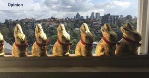 I assemble a chocolate Bunny Army every Easter. But this year, I’m facing defeat