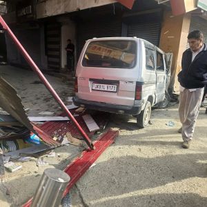 School Van Driver Dies After Vehicle Rams Into Shop in Srinagar