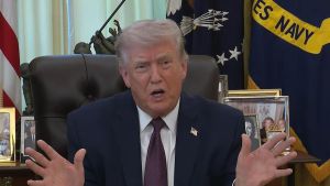 Trump dice en un discurso triunfalista que el fin de la guerra con Irán está 