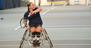 Top tennis player returns to Norfolk school in campaign for more inclusive PE