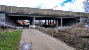 Der Staumacher: Die Brücke über die Kötach am Autobahndreieck Bad Dürrheim wird saniert