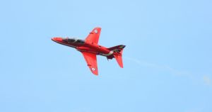 Red Arrow jet spotted circling over Norwich