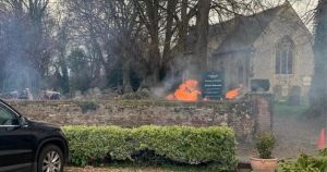 Churchyard blaze was investigated as arson, police say