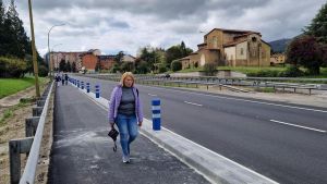 El nuevo paso a peatonal de la entrada principal a Oviedo que triunfa: 