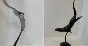 Bronze sculptures stolen from city business during early hours