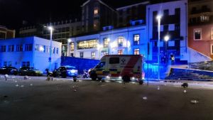 Un joven turista, en el hospital tras caerse en la Cuesta del Cholo de Gijón