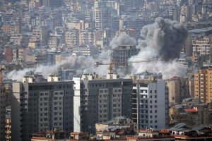 Strike kills 4 near Beirut hospital, as President Aoun pushes for talks with Israel