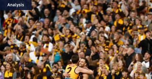 Gunston’s last poster’s the winner as Hawks rise late on Easter Monday