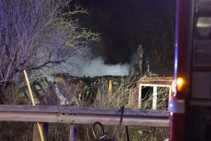 Voldsom brand - hus stod ikke til at redde