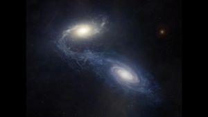 Extragalactic archaeology reveals chemical evolution of giant spiral galaxy