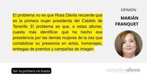 Ser la primera no basta