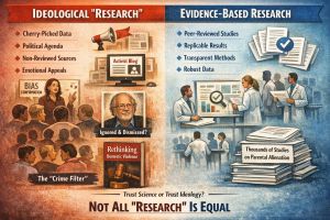 The Difference Between Ideological “Research” and Evidence-Based Science