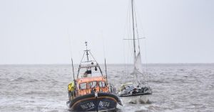 Yacht in danger of grounding on sandbank sparks lifeboat call