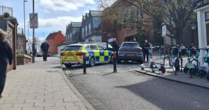 Man arrested for raft of offences outside city pub