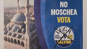 Lega Salvini: “No moschea” in via Giustizia. Ecco i cartelloni elettorali a Mestre