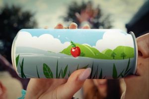 Inch's animated ad shows an apple's journey from pip to sip