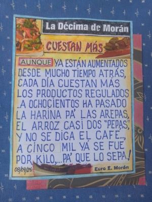 Cuestan más | La Décima de Morán | Por: Euro Morán