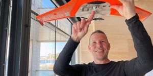 Fredrik ritade Sjöräddningens unika drönare