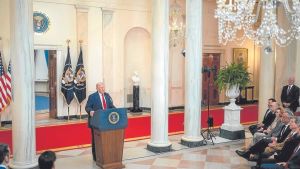 Las alforjas de su majestad Donald Trump