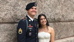 Deporting his blameless bride won't thank him for his service