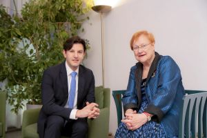 Finland, Medicine and Health Discussion with President of Finland Tarja Halonen