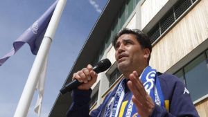 Rubén Rodríguez, la voz del Alimerka Oviedo Baloncesto: 