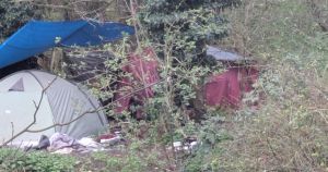 Camp of homeless people plaguing beauty spot leaves neighbours living in fear