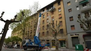 Rimosse le macerie in via Baiamonti a Trieste: intervento sullo stabile dopo l’esplosione