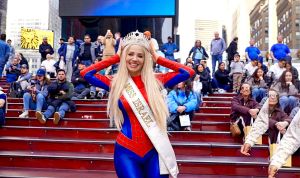 Israeli Beauty Queen Honors Spider-Man’s Stand Against Antisemitism in Times Square