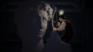 “David e Io”, il capolavoro di Michelangelo è una star dell’animazione