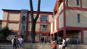 Palestra del liceo classico, lavori nella zona esterna. “Nuovi spazi per le attività”