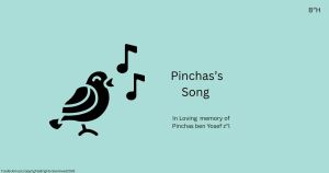 Pinchas’s Song: Written by Tzedeck Zeltzer