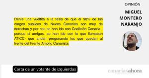 Carta de un votante de izquierdas