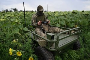 Pressed by Russian Drones, Ukraine Turns to Ground Robots