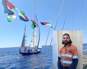 Rockhampton army veteran sails for Gaza with aid flotilla