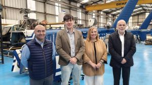 Centervol invierte veinte millones de euros en un centro de mantenimiento de helicópteros en Silvota (Llanera), con la previsión de una veintena de empleos de alta cualificación