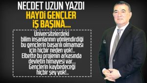 Necdet Uzun yazdı: Haydi gençler iş başına...