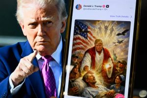 Trump i Jesu bilde