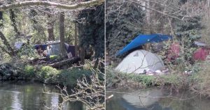 Tempers rise over lack of action against riverside homeless encampment