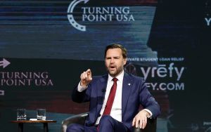 ‘You’re bombing children’: JD Vance heckled over Gaza, Iran at Turning Point event