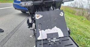 FOTO Pogledajte kako je ovaj motociklist iz Slavonije pokušao sakriti registracijsku oznaku